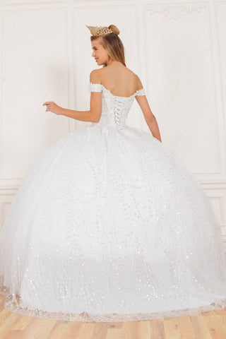 Ballkleid mit Glitzercape von Cinderella Couture 4201
