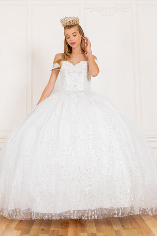 Ballkleid mit Glitzercape von Cinderella Couture 4201