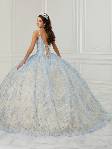 Quinceanera-Kleid mit Glitzerdruck von Fiesta Gowns 56425