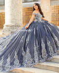 Abito da Quinceañera con Glitter di House of Wu 26030