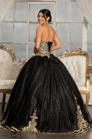Glitzerndes trägerloses Ballkleid von Elizabeth K GL3022