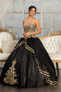 Glitzerndes trägerloses Ballkleid von Elizabeth K GL3022