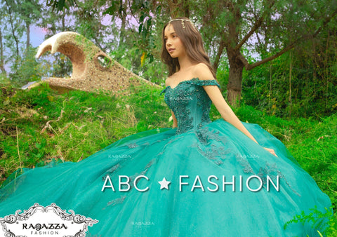 Grünes Quinceanera-Kleid von Ragazza DV54-554