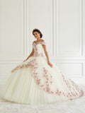 High Low Quinceanera-Kleid von LA Glitter 24092