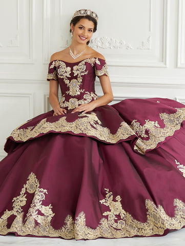 High Low Quinceanera-Kleid von LA Glitter 24094