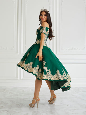High Low Quinceanera-Kleid von LA Glitter 24094