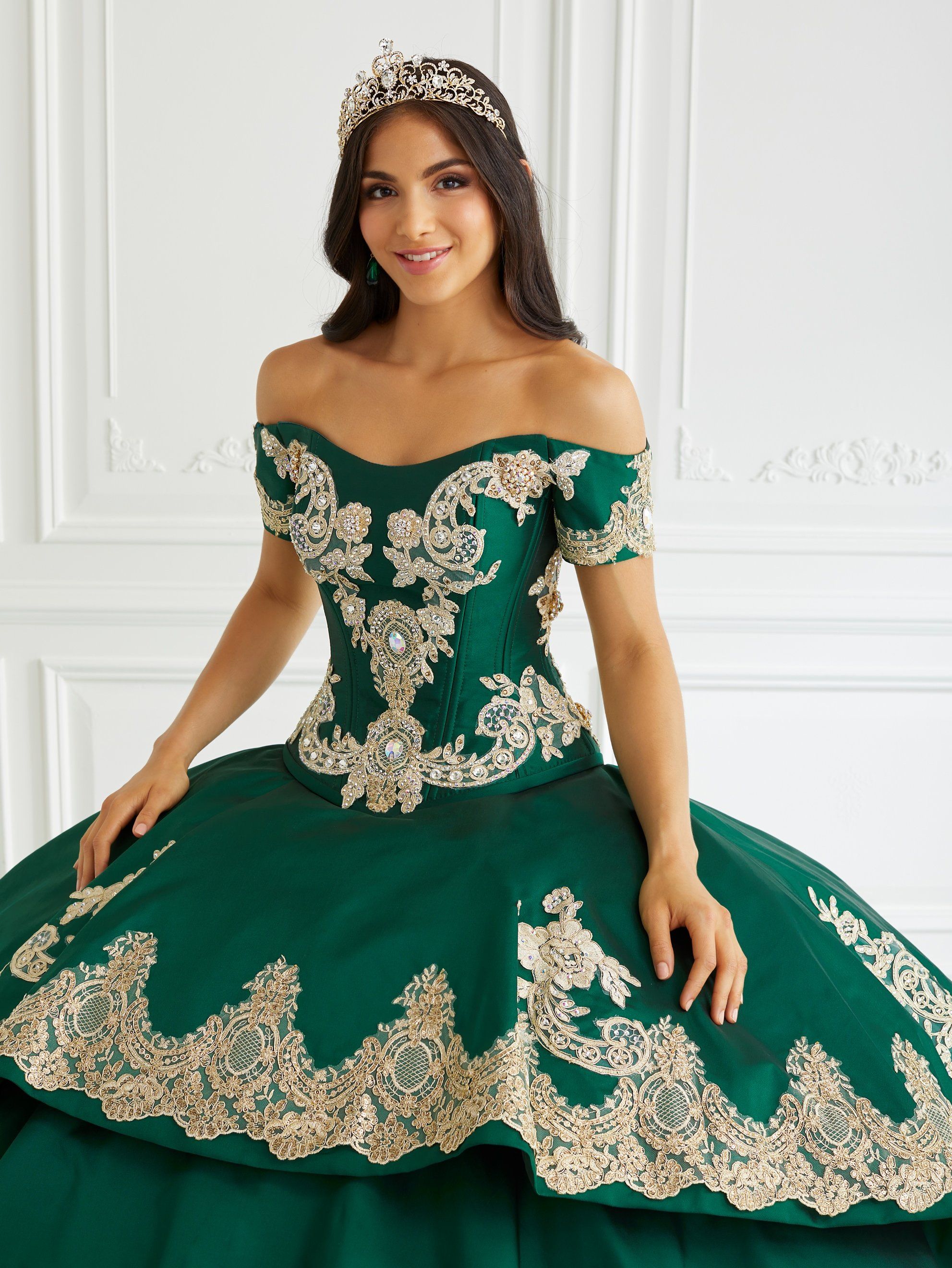 High Low Quinceanera Dress by LA Glitter 24094