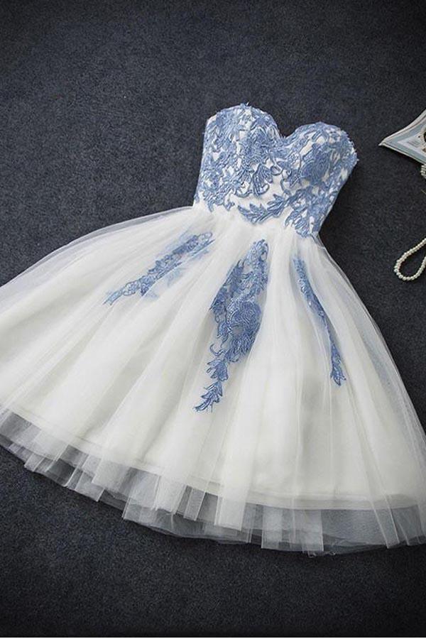 Vestido de Fiesta Sexy Sin Tirantes Corto Tipo A para Regreso a Casa Vestido de Baile PD351