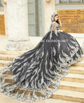 Quinceanera-Kleid mit Kapuzencape von House of Wu 26020C