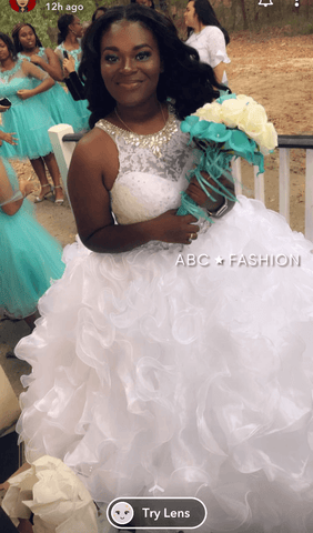 Crop Top Quinceanera-Kleid mit Minirock von House of Wu 26813