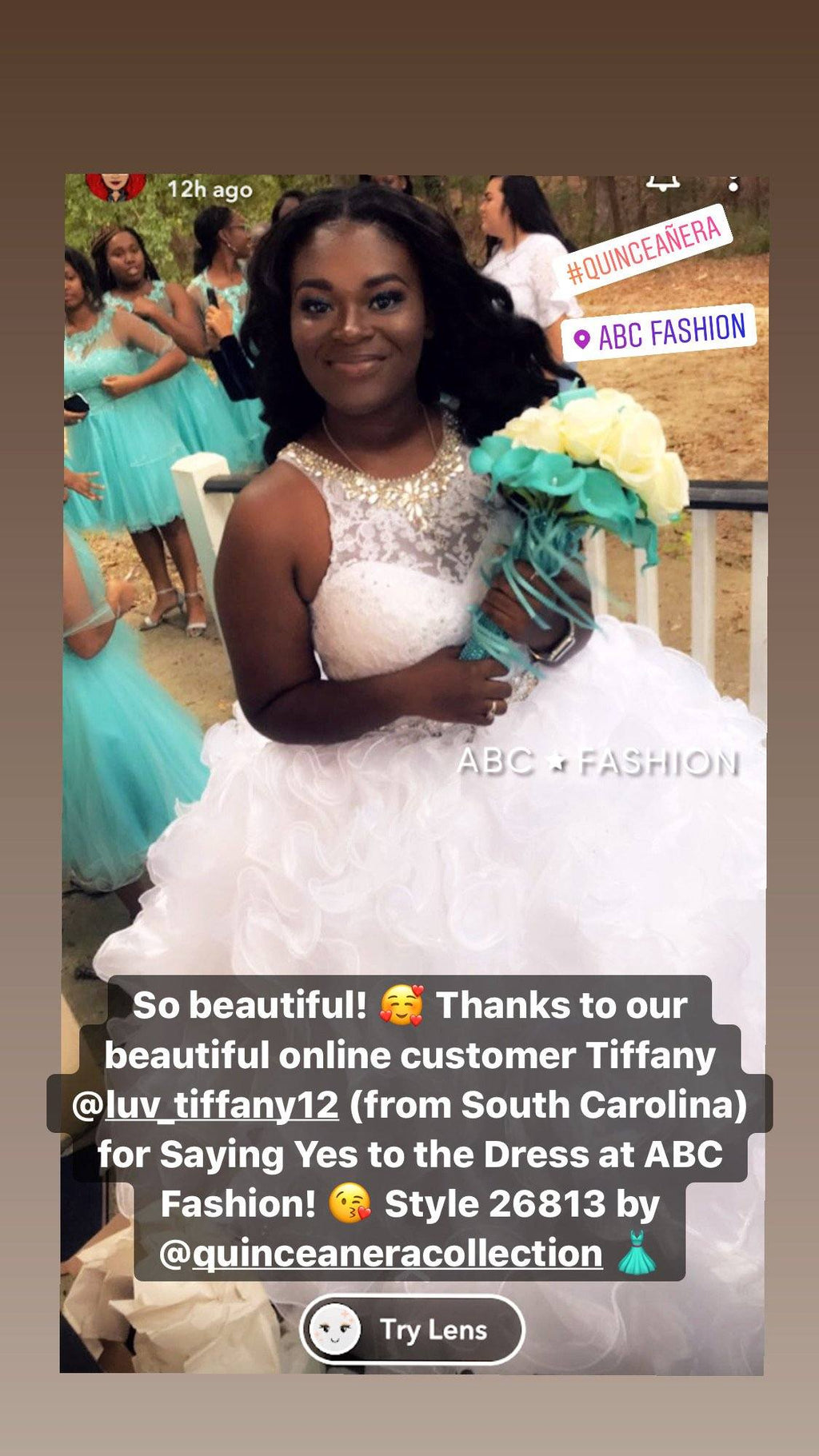 Crop Top Quinceanera Dress with Mini Skirt by House of Wu 26813