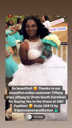 Crop Top Quinceanera Dress with Mini Skirt by House of Wu 26813