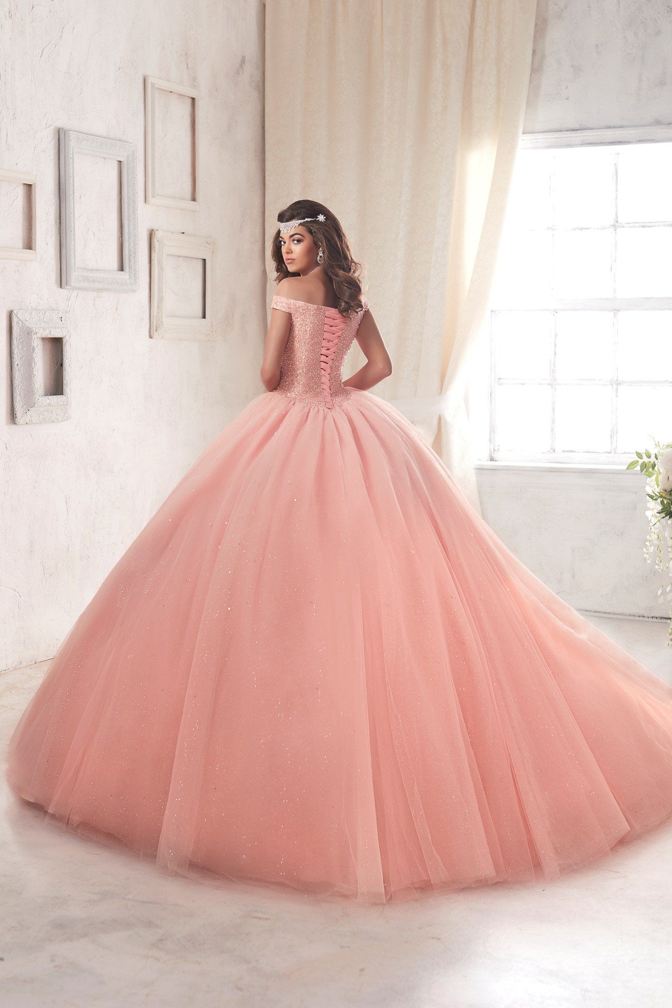 Off Shoulder A-line Quinceanera Dress by House of Wu 26844