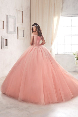 Schulterfreies A-Linien-Quinceanera-Kleid von House of Wu 26844