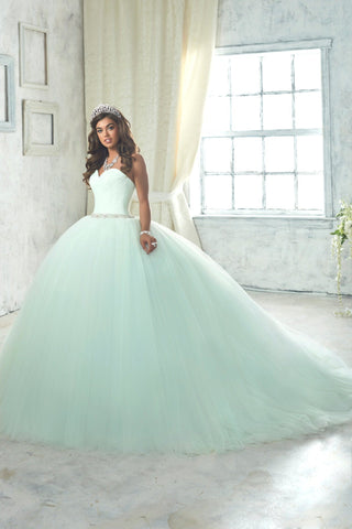 Trägerloses A-Linien-Quinceanera-Kleid von House of Wu 26849