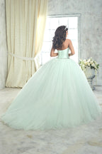 Strapless A-line Quinceanera Dress by House of Wu 26849