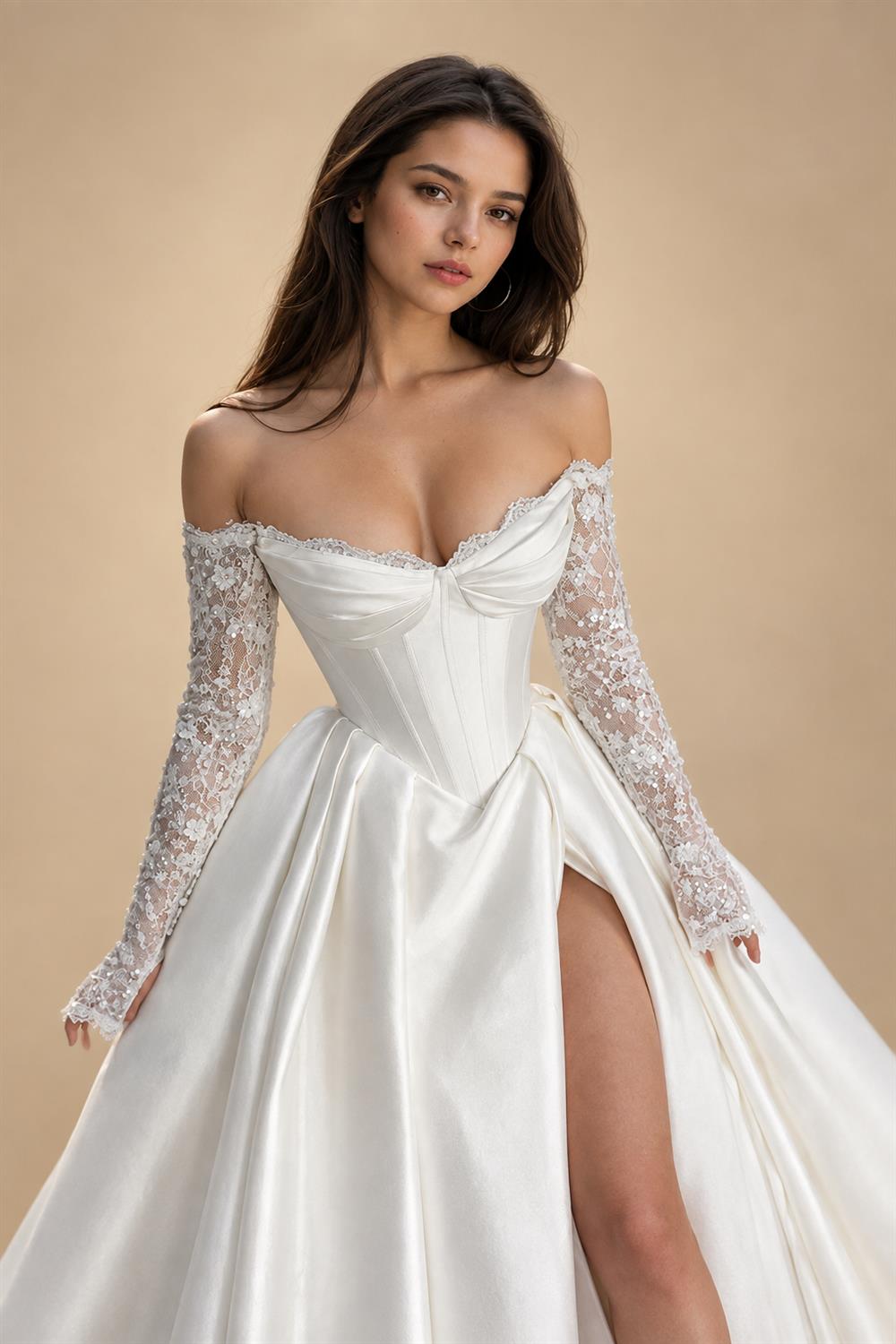 A-Line Spaghetti Satin Square Collar Wedding Dresses Sleeveless Floor Length Bridal Gowns Vestido Customized