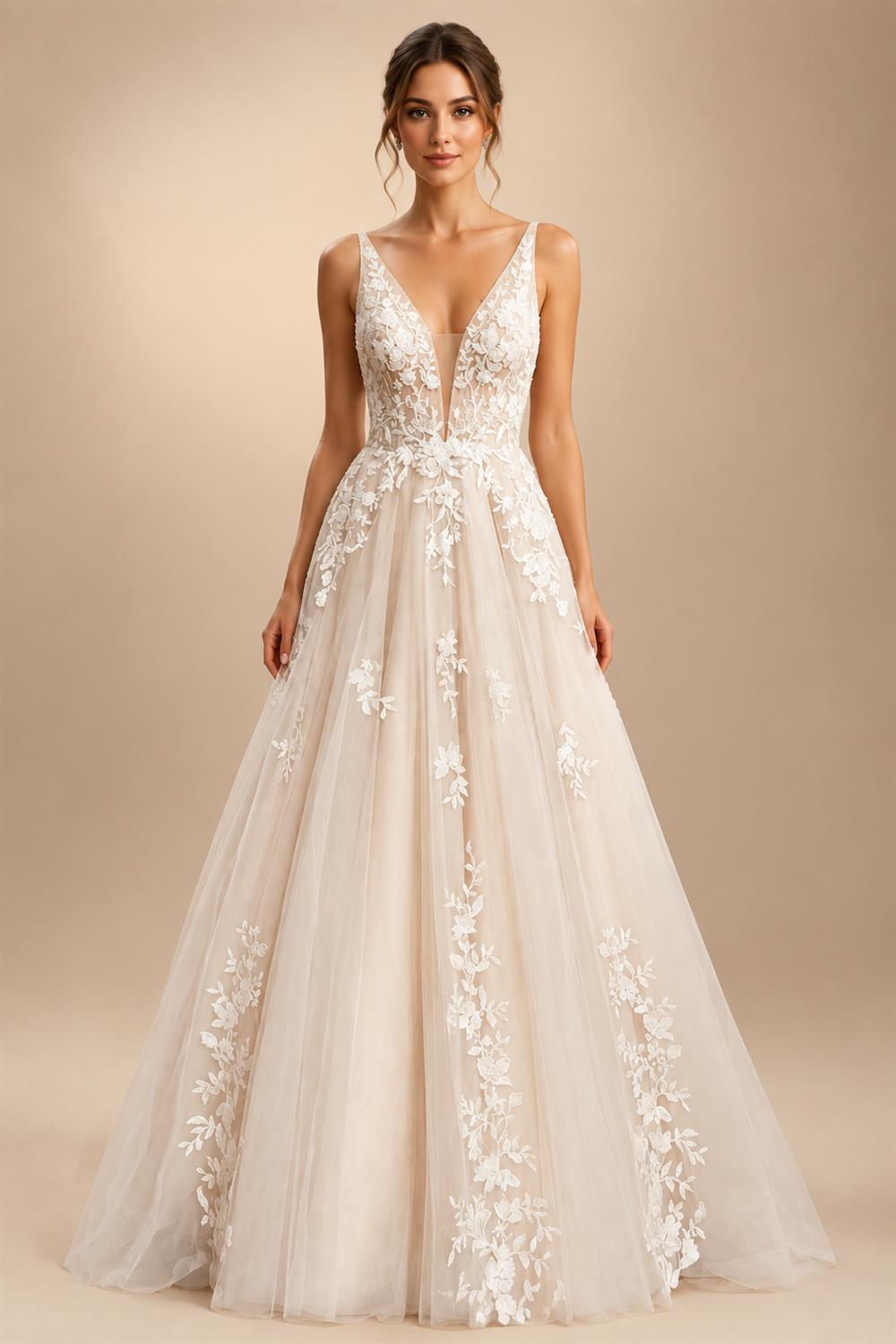 Bohemian Wedding Dress Vintage Lace Beaded High Neck Tulle Bridal Sexy Wedding Gowns Vestidos Noivas