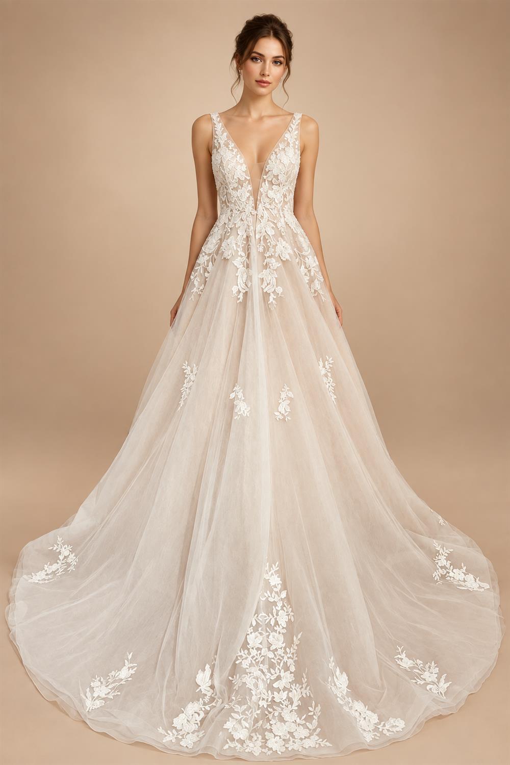 Bohemian Wedding Dress Vintage Lace Beaded High Neck Tulle Bridal Sexy Wedding Gowns Vestidos Noivas