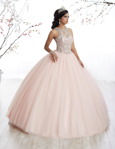 Illusion A-Linie Quinceanera-Kleid von Fiesta Gowns 56327