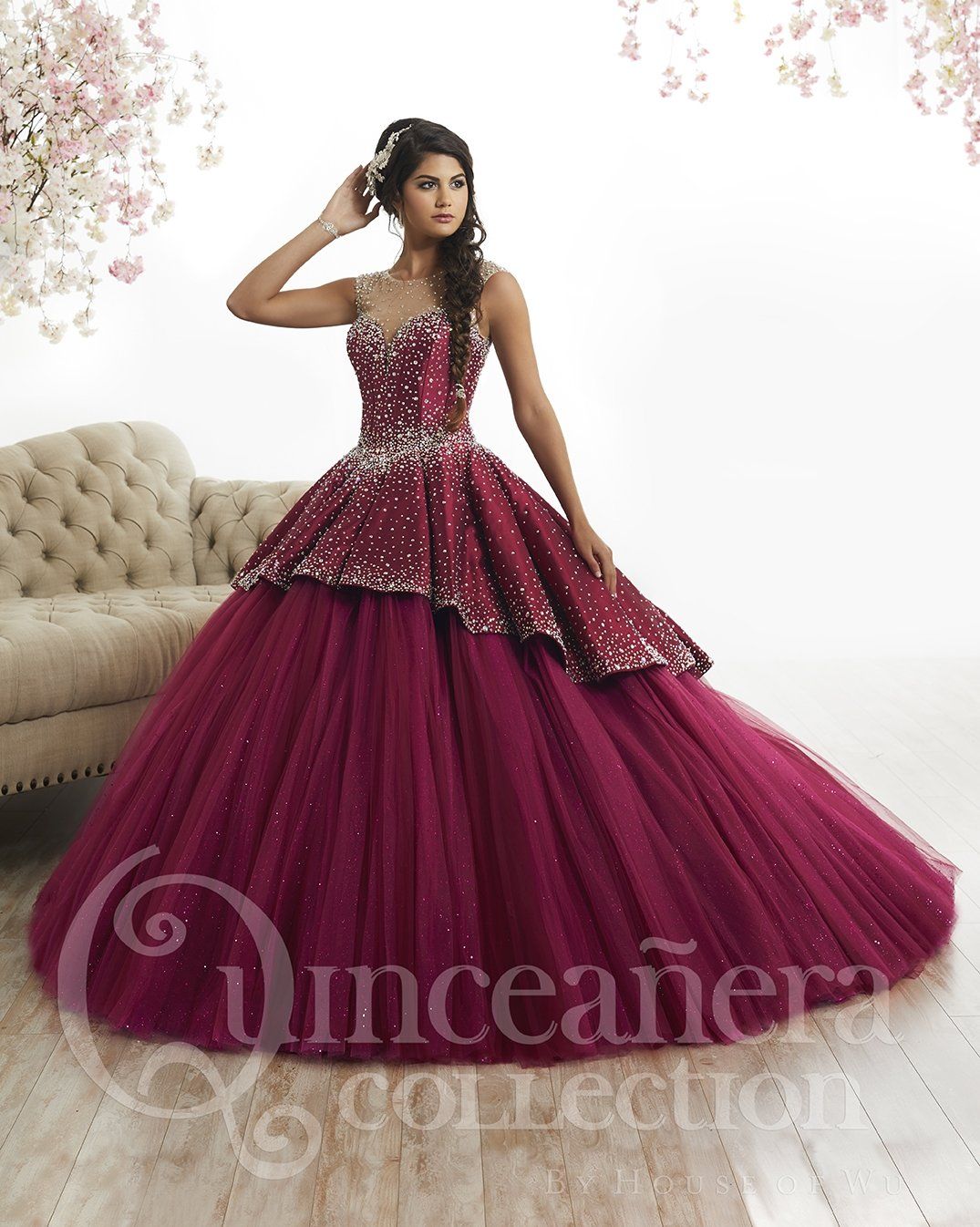 Illusion A-line Quinceanera Dress by House of Wu 26873