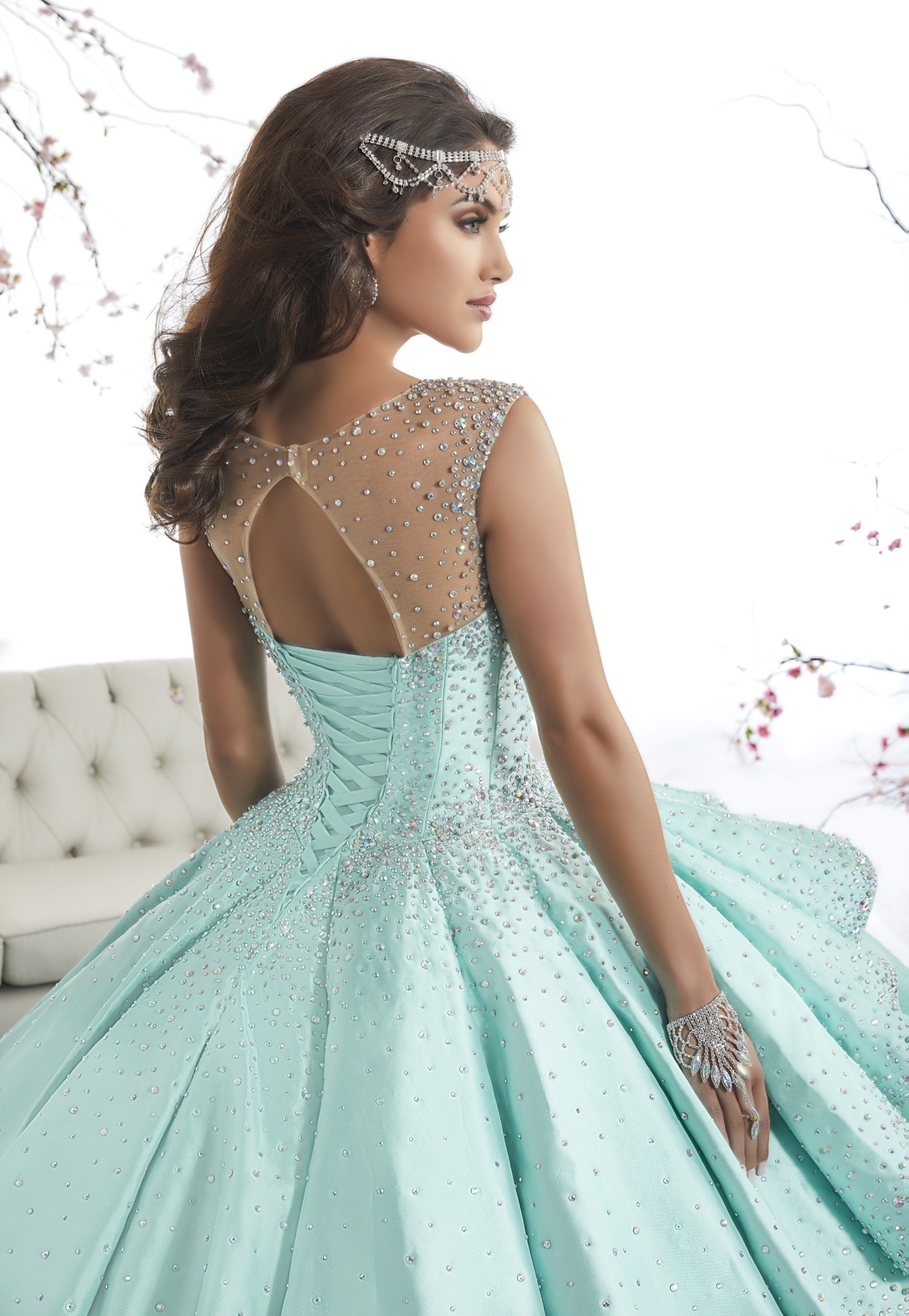 Illusion A-line Quinceanera Dress by House of Wu 26873