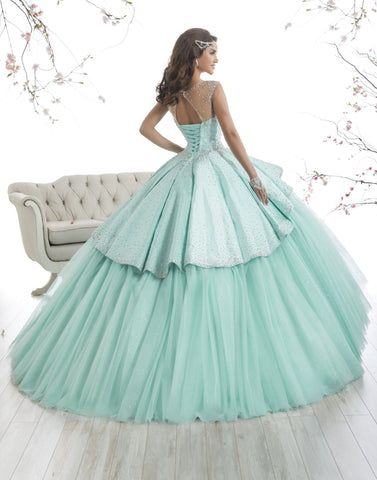 Illusion A-Linie Quinceanera-Kleid von House of Wu 26873