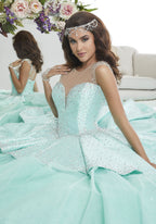 Illusion A-line Quinceanera Dress by House of Wu 26873