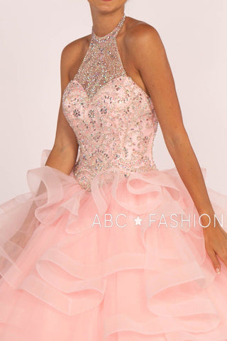 Ballkleid mit Neckholder und Lagenrock von Elizabeth K GL2512