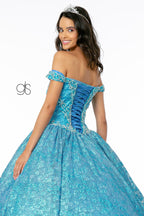 Jeweled Off the Shoulder Ball Gown by Elizabeth K GL1821
