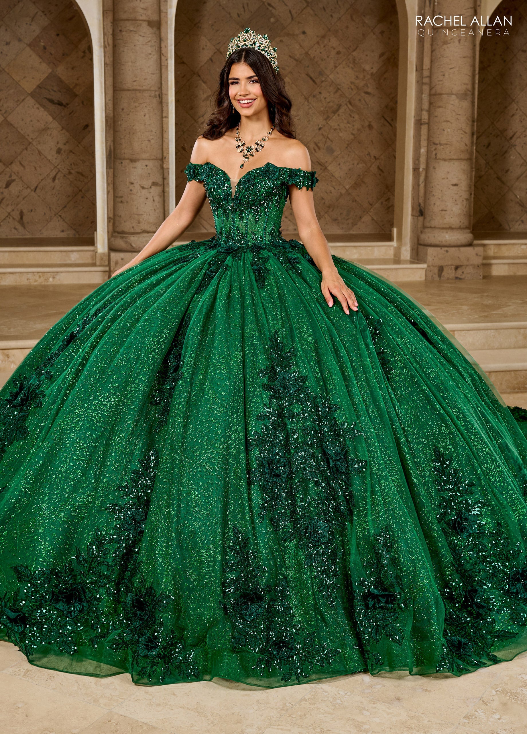 Off Shoulder Quinceanera Dress by Rachel Allan RQ2215