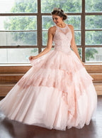 Lace Applique Quinceanera Dress by Calla KY75208