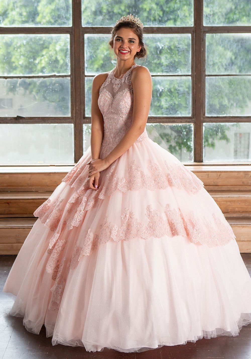 Lace Applique Quinceanera Dress by Calla KY75208