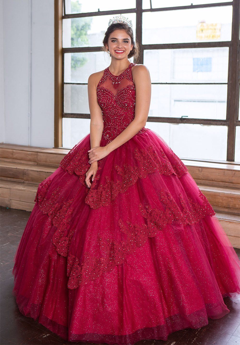 Lace Applique Quinceanera Dress by Calla KY75208