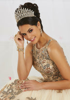 Lace Embroidered Illusion Quinceanera Dress by House of Wu 26912