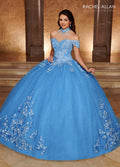Abito da Quinceañera con Scollo a Cuore e Pizzo di Rachel Allan Modello RQ1112