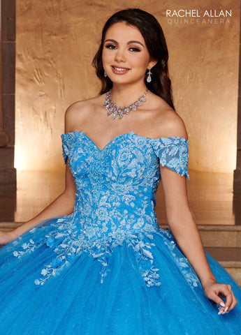 Quinceanera-Kleid aus Spitze mit Herzausschnitt von Rachel Allan RQ1112
