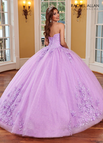 Quinceanera-Kleid aus Spitze mit Herzausschnitt von Rachel Allan RQ1112
