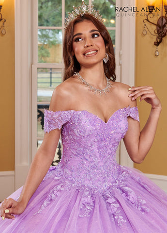 Quinceanera-Kleid aus Spitze mit Herzausschnitt von Rachel Allan RQ1112
