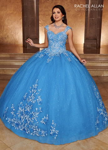 Quinceanera-Kleid aus Spitze mit Herzausschnitt von Rachel Allan RQ1112