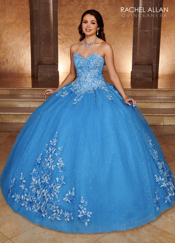 Quinceanera-Kleid aus Spitze mit Herzausschnitt von Rachel Allan RQ1112
