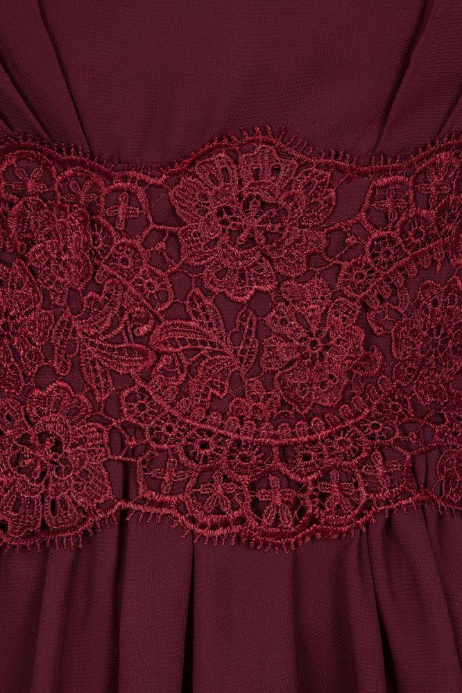 Spitze V-Ausschnitt Ärmelloses Mini-Brautjungfernkleid A-Line Chiffon Homecoming-Kleid