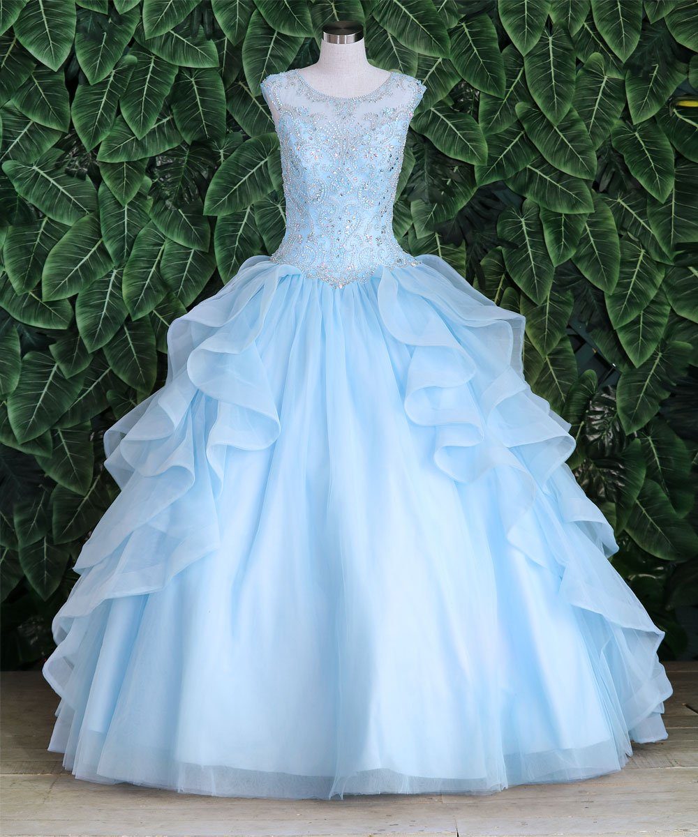 Layered Sleeveless Quinceanera Dress by Calla KY79288