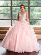 Layered Sleeveless Quinceanera Dress by Calla KY79288