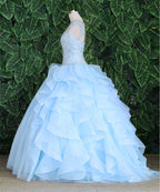 Layered Sleeveless Quinceanera Dress by Calla KY79288