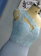 Hellhimmelblaues, kurzes, knielanges One-Shoulder-Heimkehrkleid PD276