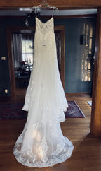 Langes Meerjungfrau-Sweetheart-Tüll-Kirchentrain-Hochzeitskleid