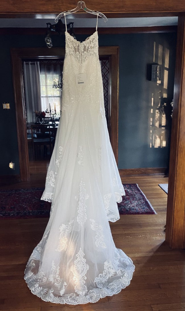 Langes Meerjungfrau-Sweetheart-Tüll-Kirchentrain-Hochzeitskleid