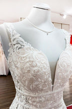 Langes Meerjungfrau-Tüll-Kleid ohne Ärmel mit Spitzenrücken und Rückenfreier Hochzeitskleid