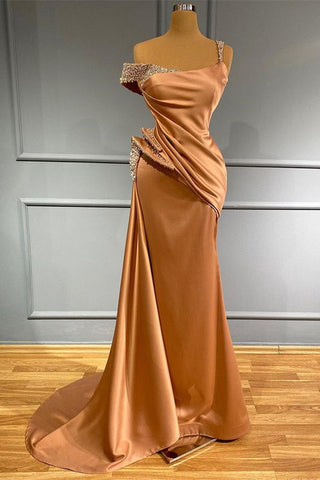 Burgundy Long Off the Shoulder Ruffles Mermaid Evening Dress with Beads